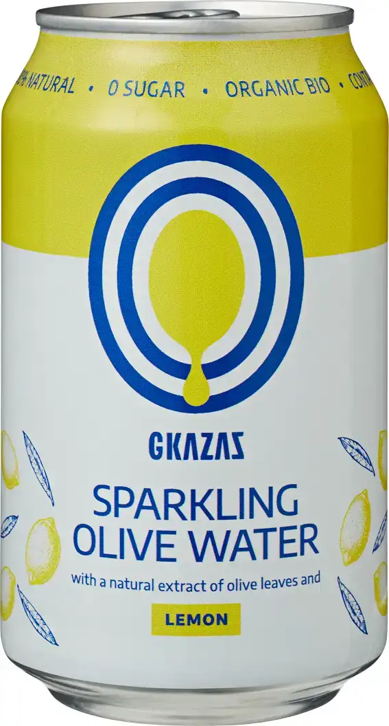 Bruisend olijf water citroen