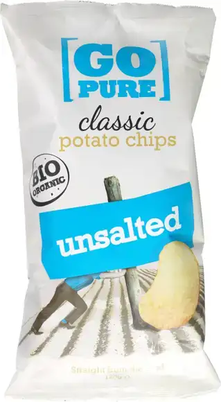 Classic chips ongezouten 125 g