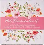 Cadeaudoosje bijenwaskaarsen bloemen