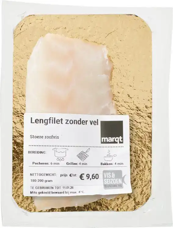 Lengfilet zonder vel
