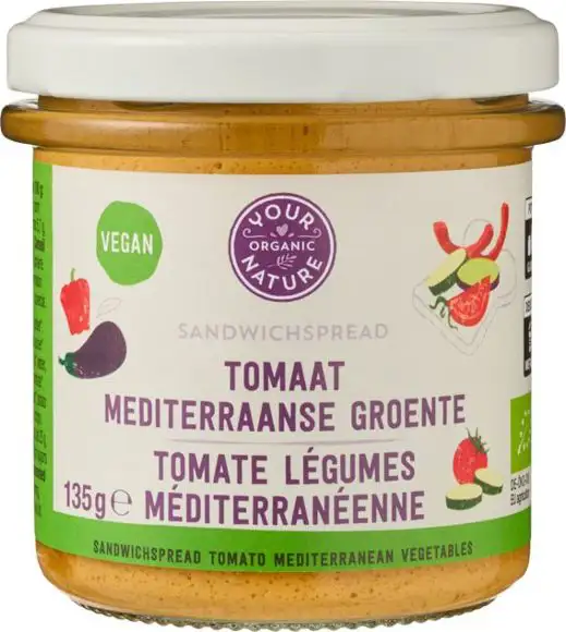 Sandwichspread tomaat mediterraanse groente 135 g