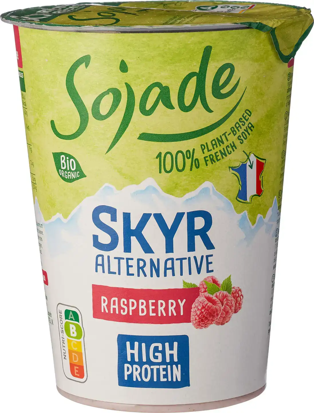 Plantaardige variatie op skyr - framboos