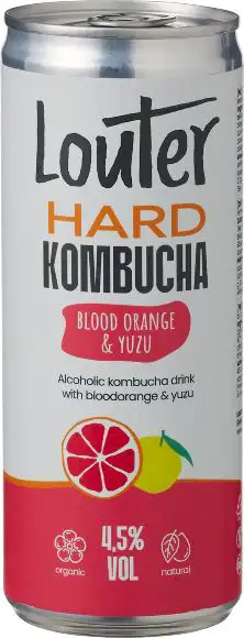 Hard kombucha bloedsinaasappel & yuzu 250 ml
