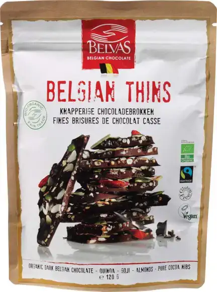 Chocoladethins quinoa goji 120 g