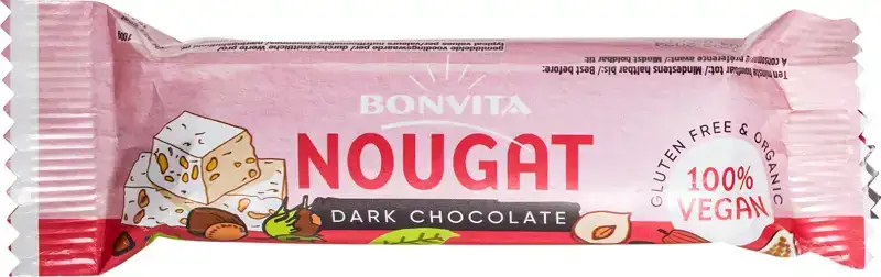 Dark chocolate nougat bar 40 g
