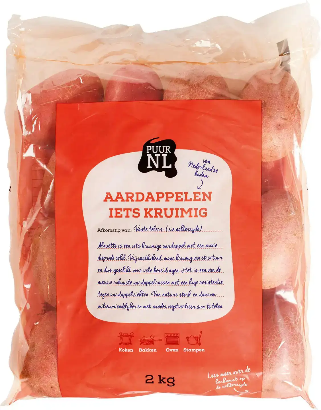 Rode iets kruimige aardappelen