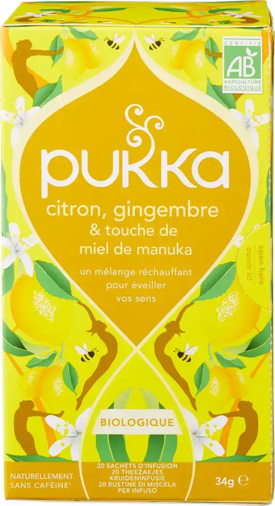 Kruidenthee lemon, ginger & manuka honey
