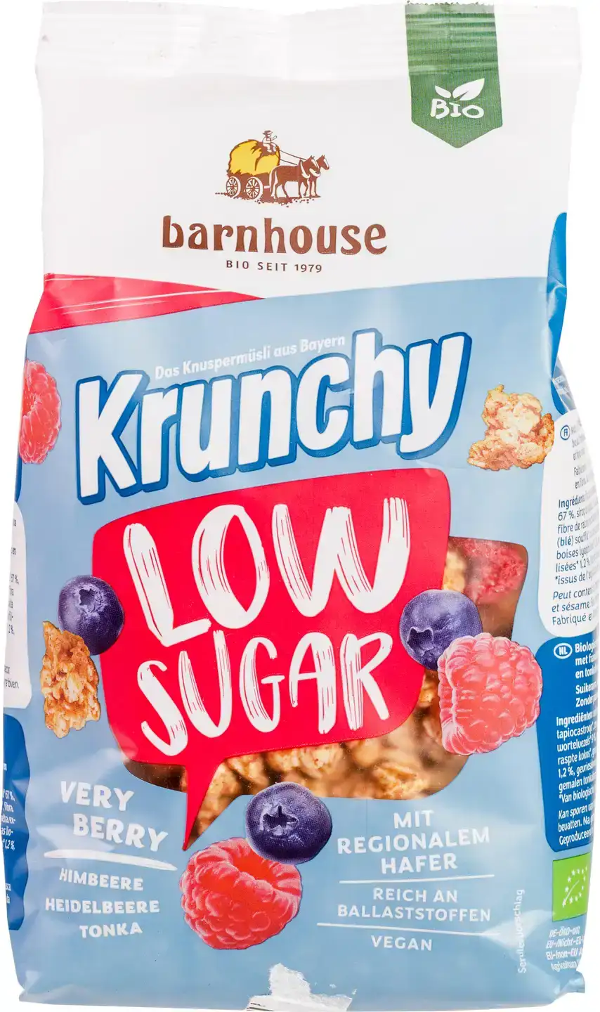 Low sugar muesli very berry
