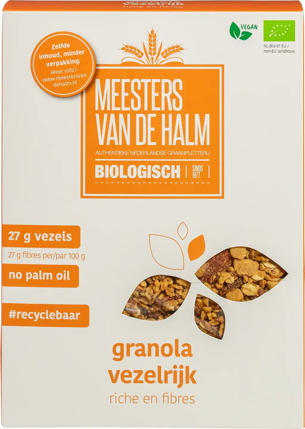 High-fibre granola