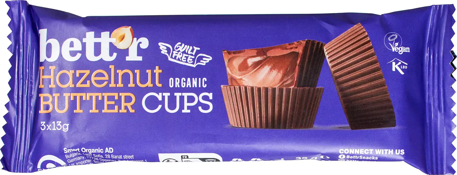 Hazelnut butter cups