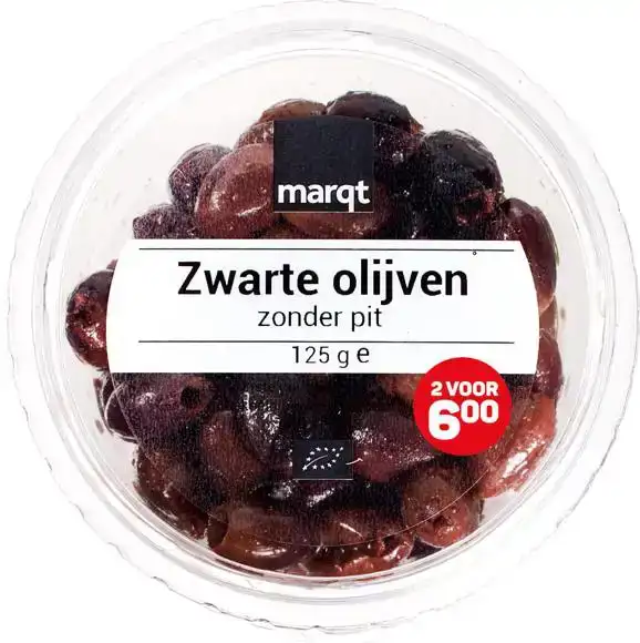 Zwarte olijven 125 g
