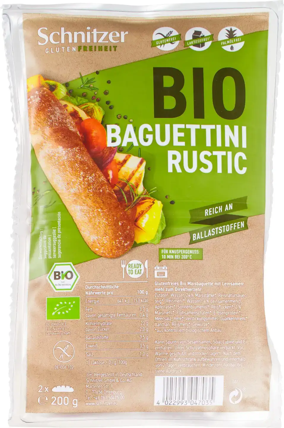 Glutenvrije baguettini rustic