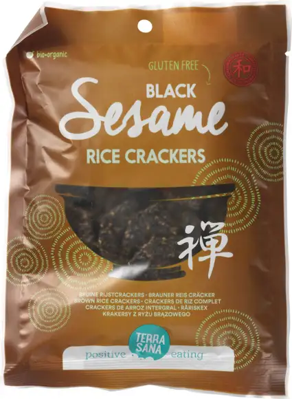 Zwarte sesam rijstcrackers 60 g