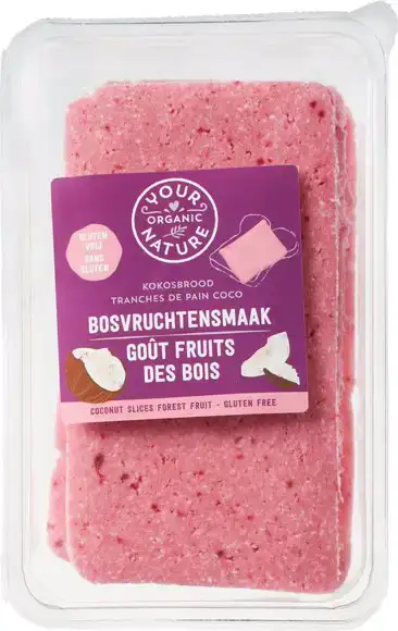Kokosbrood bosvruchten 225 g