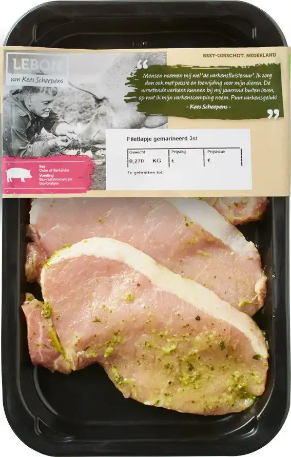 Gemarineerde varkensfiletlap