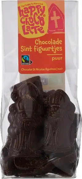 Chocolade sint figuurtjes puur 115 g