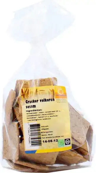Volkoren sesam crackers 150 g