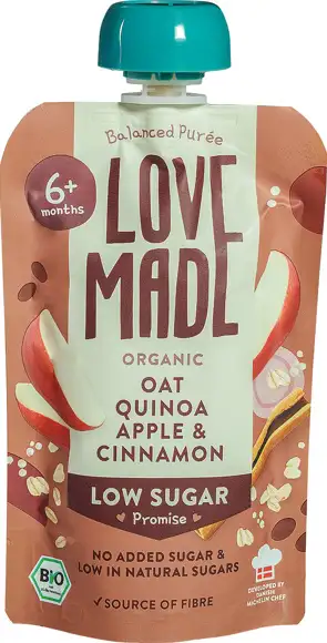 Knijpzakje haver quinoa appel kaneel 6+ mnd 100 g