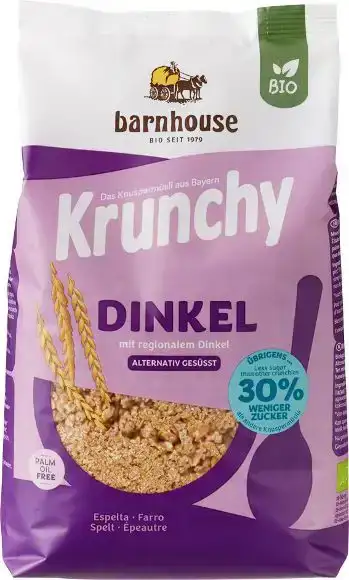 Krunchy muesli spelt alternatief gezoet 600 g