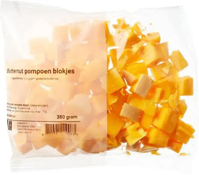 Butternut pompoenblokjes 350 g