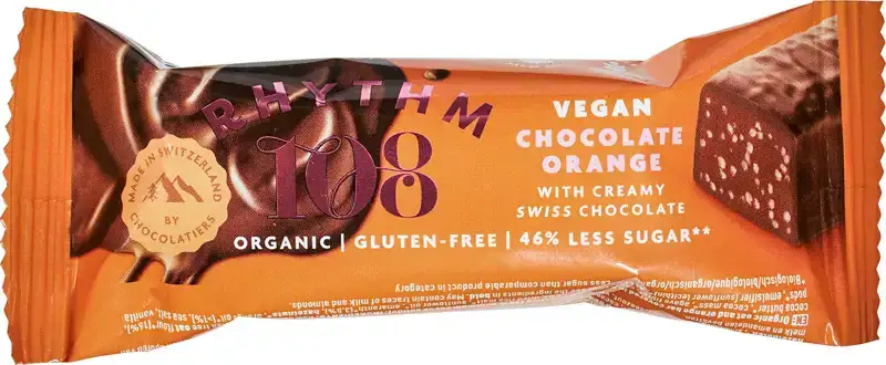 Vegan chocoladebar sinaasappel 33 g
