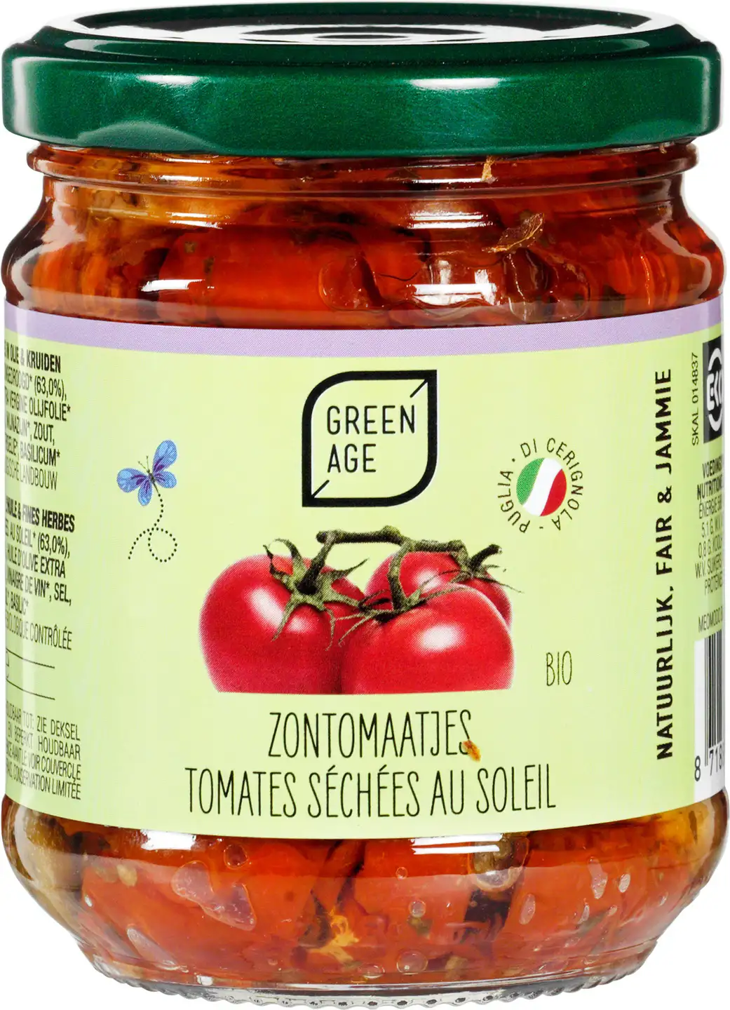 Zongedroogde tomaatjes in olie