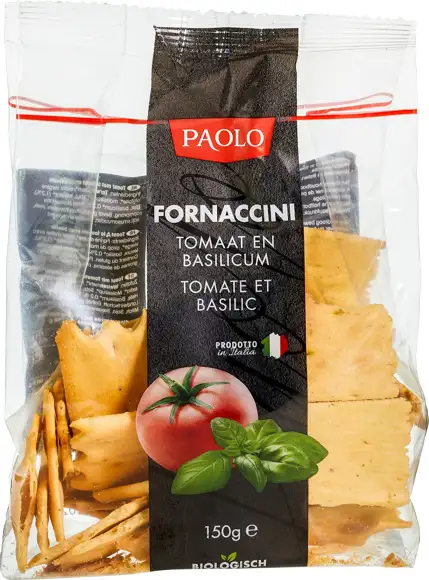 Fornaccini tomaat & basilicum 150 g