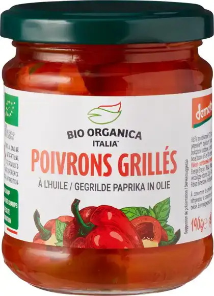 Gegrilde paprika in olie 190 g