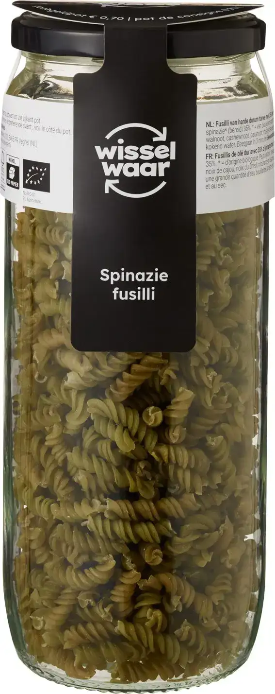 Fusilli spinazie