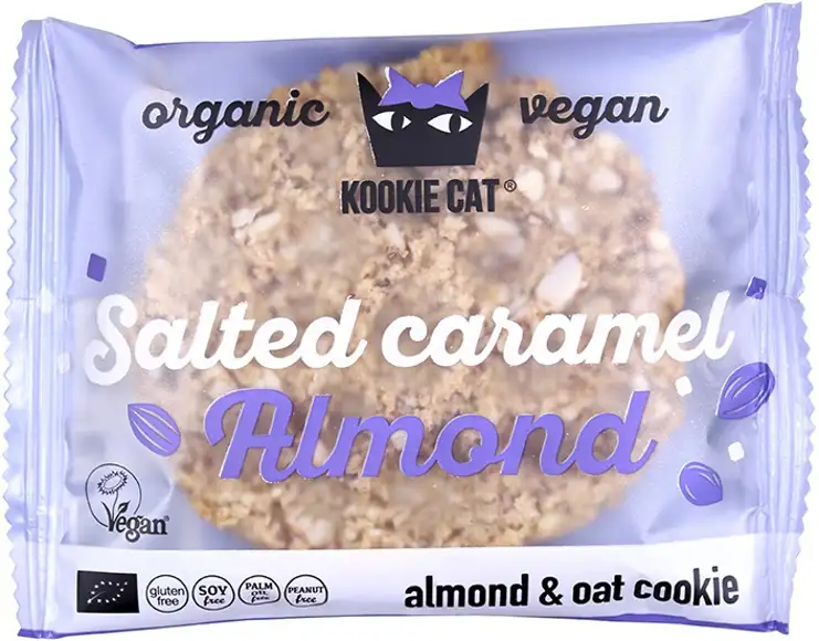 Glutenvrije koek gezouten karamel amandel 50 g