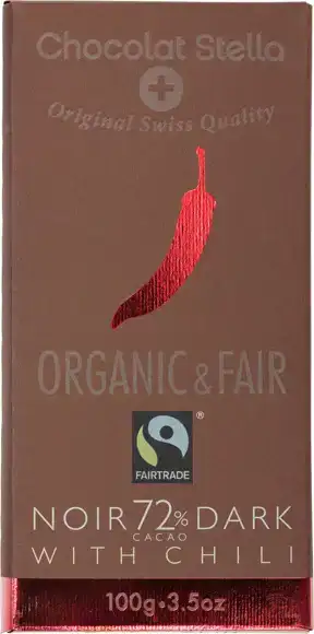 Pure chocolade 72% chili 100 g