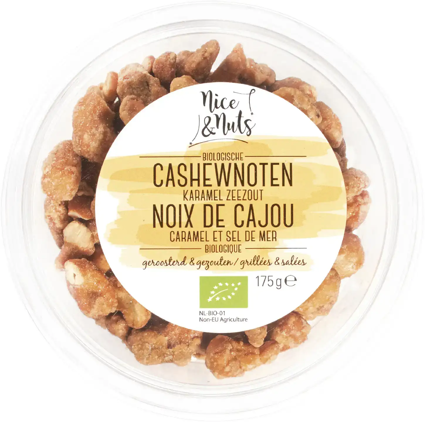 Geroosterde cashewnoten karamel zeezout
