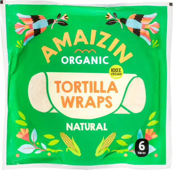 Tortilla wraps natural 6 stuks