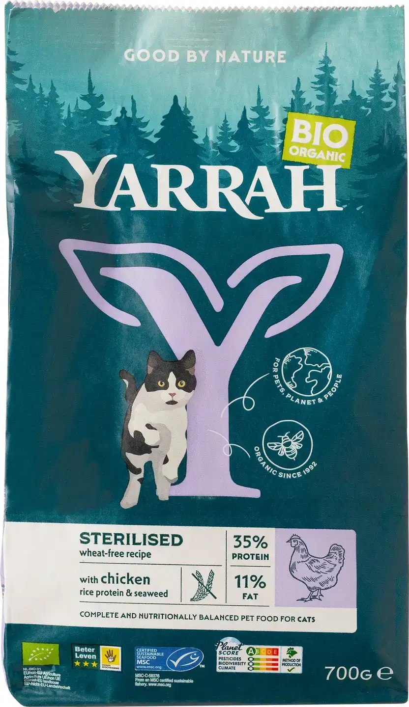 Kattenbrokken tarwevrij voor gesteriliseerde katten
