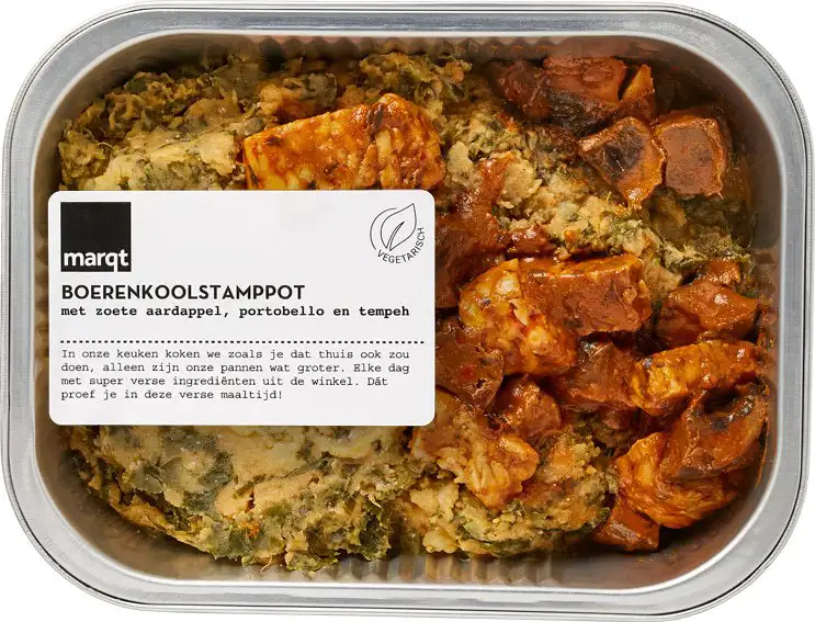 Boerenkoolstamppot met zoete aardappel