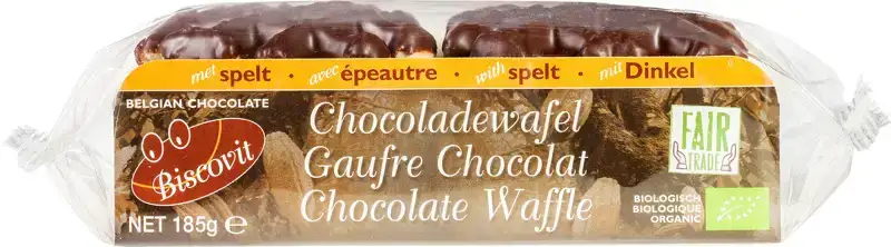 Speltwafels chocolade 185 g