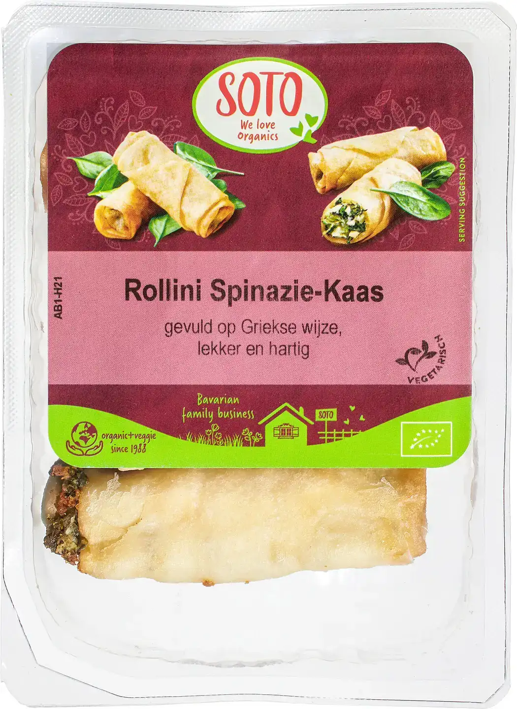 Rollini spinazie kaas