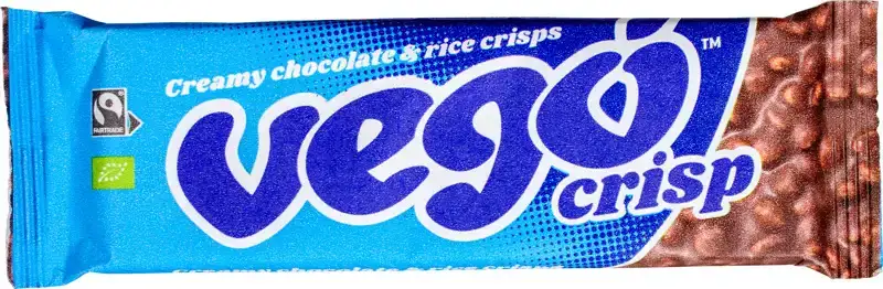 Vegan chocoladereep crisp 40 g