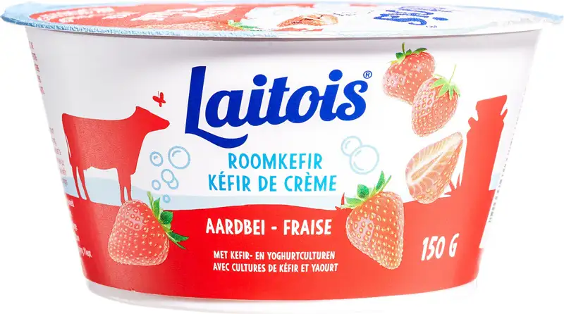 Roomkefir aardbei 150 g