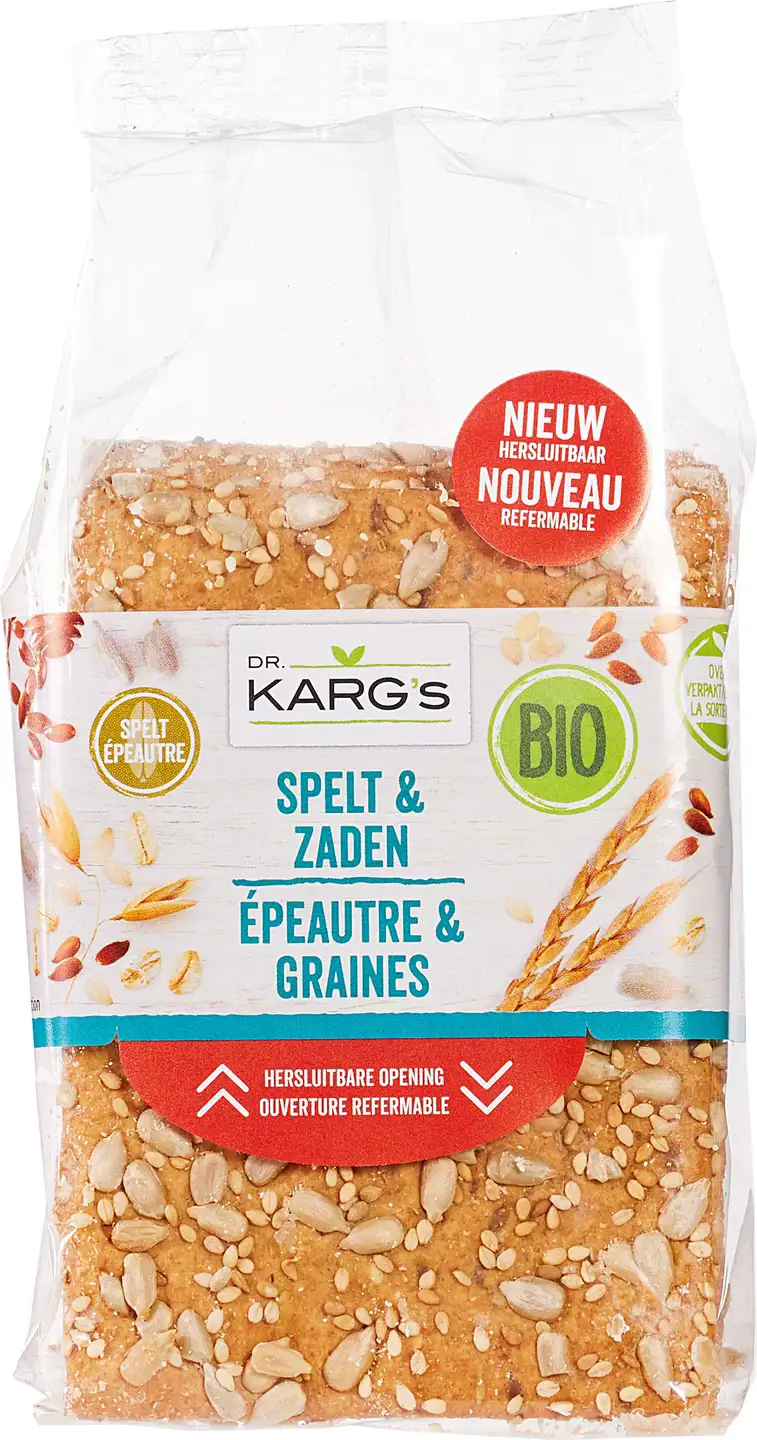 Spelt-zaden crackers