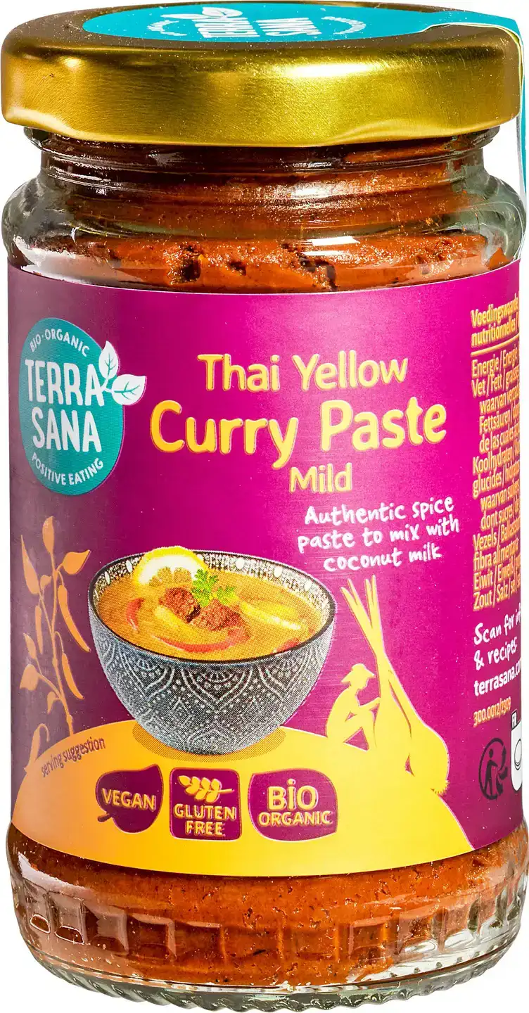 Thaise gele currypasta