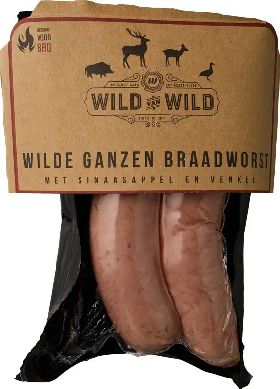 Braadworst wilde gans sinaasap