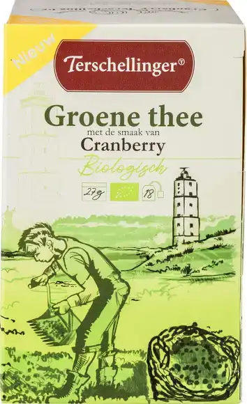 Groene thee cranberry 18 stuks