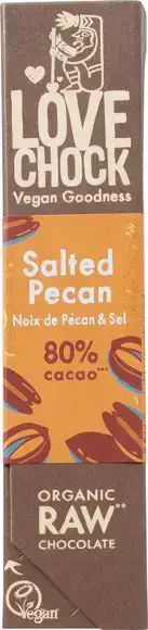 Raw chocolade 80% Salted Pecan 40 g