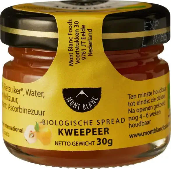 Vruchtenspread kweepeer 30 g