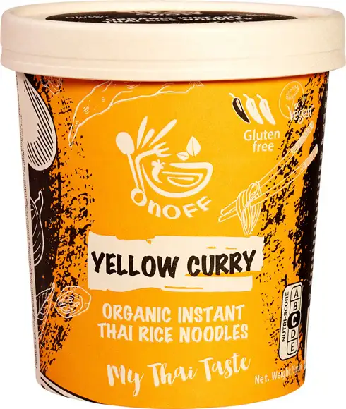 Instant Thaise rijstnoedels gele curry 75 g