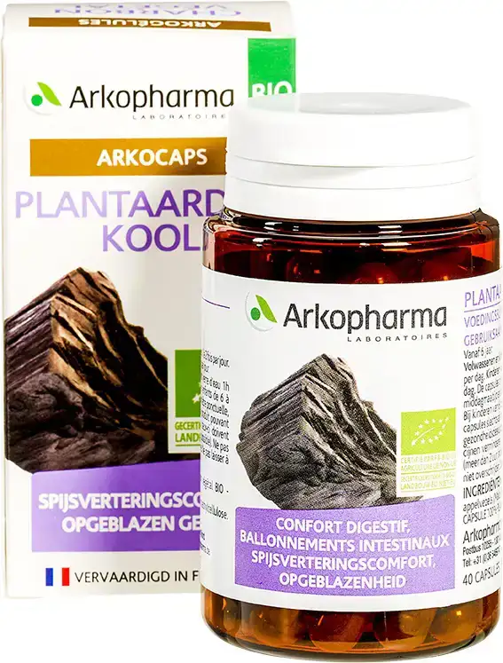 Plantaardige kool capsules