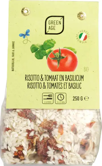 Risottorijst tomaat & basilicum 250 g