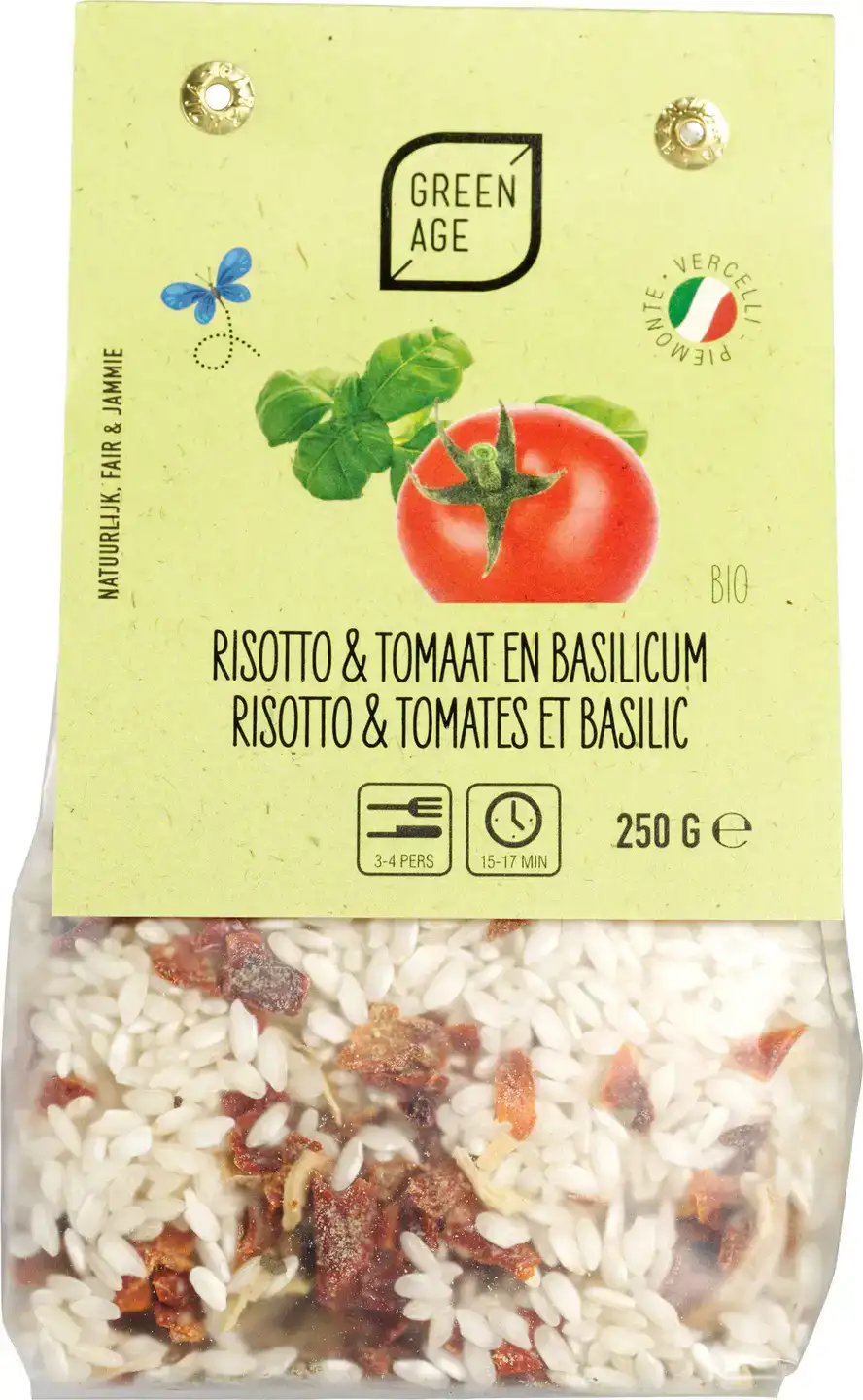 Risottorijst tomaat & basilicum