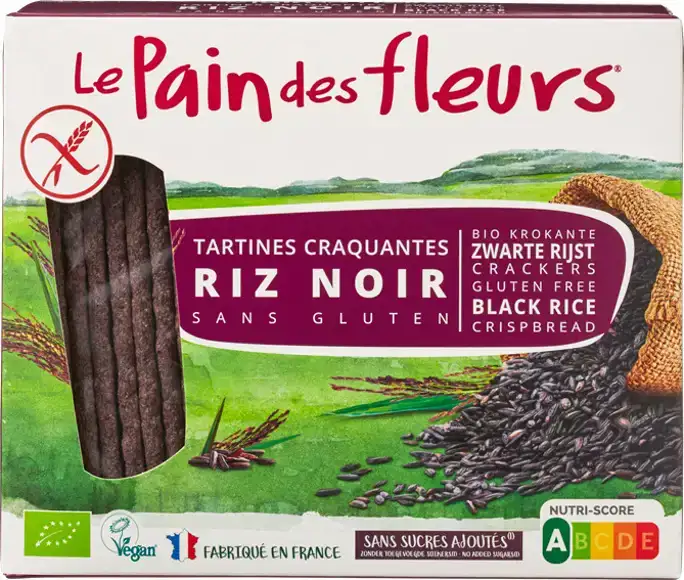 Zwarte rijst crackers 150 g